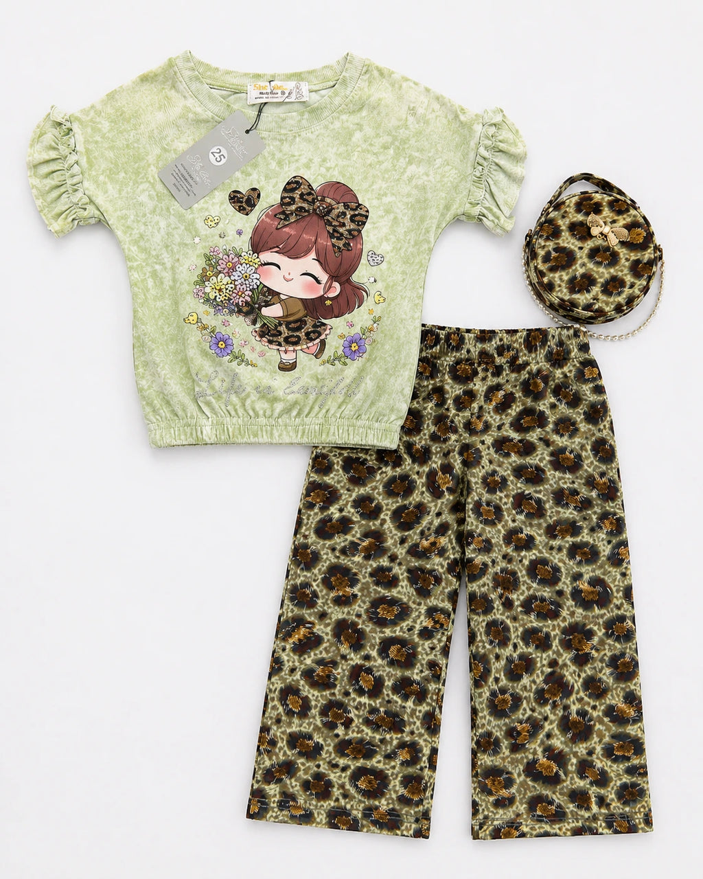 2 Peice Fancy Summer Suit For Girls
