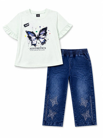 2 Piece Summer Suit For Girls