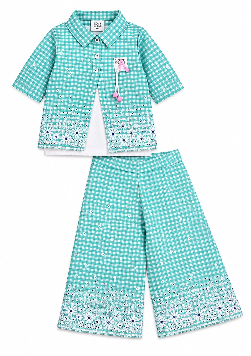 3 Piece Style Summer Suit For Girls