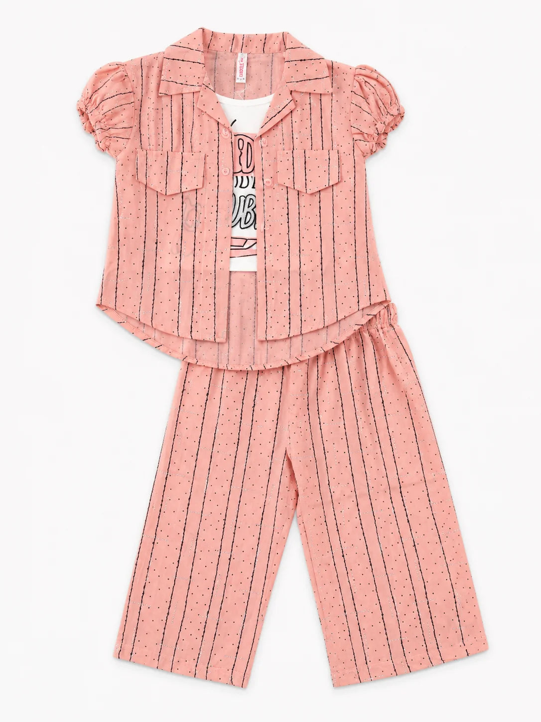 3 Piece Style Summer Suit For Girls