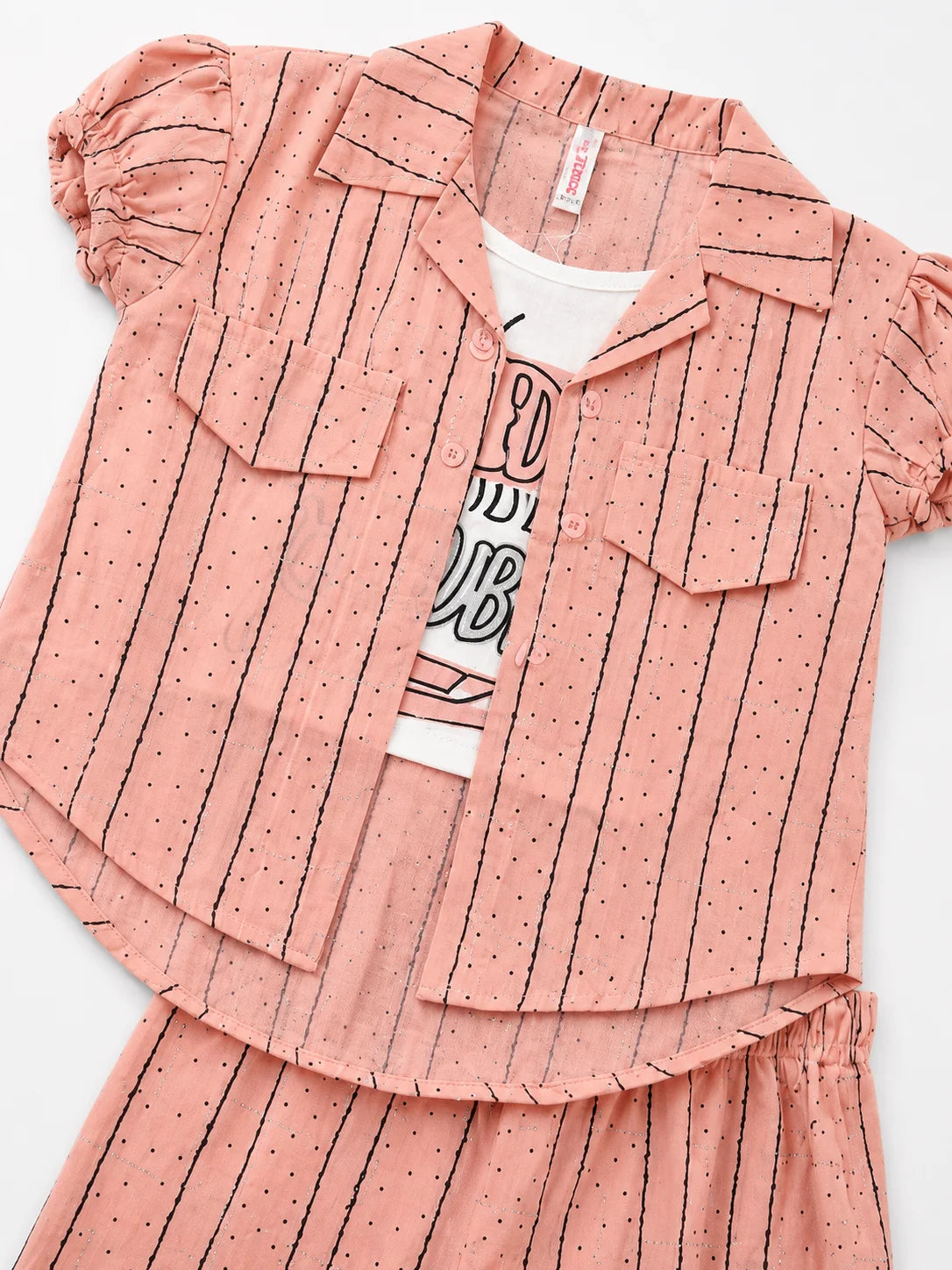 3 Piece Style Summer Suit For Girls