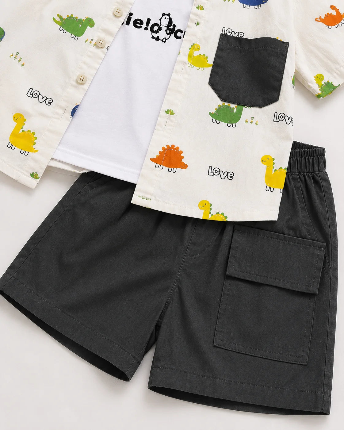 3 Piece Frount Open Summer Suit For Boys