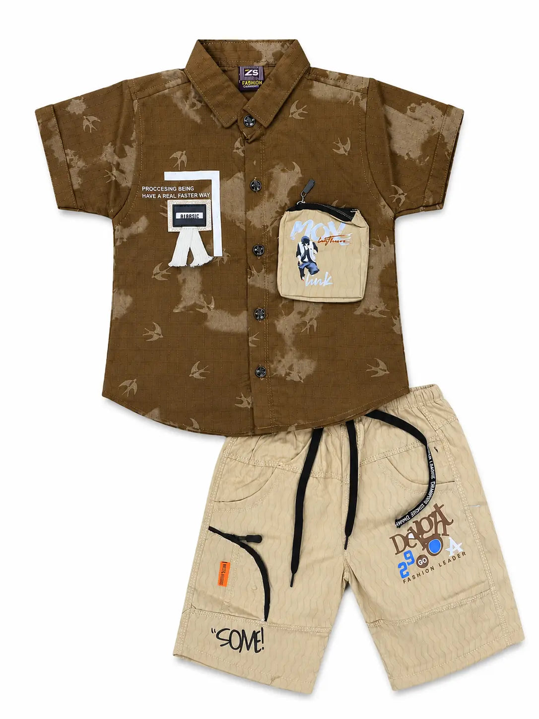 2 Peice Fancy Summer Suit For Boys