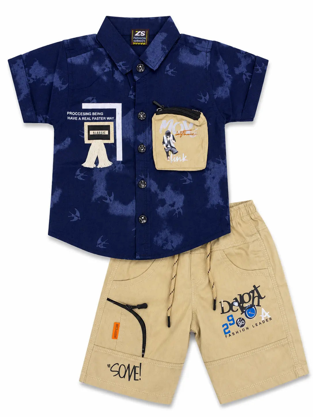 2 Piece Fancy Summer Suit For Boys