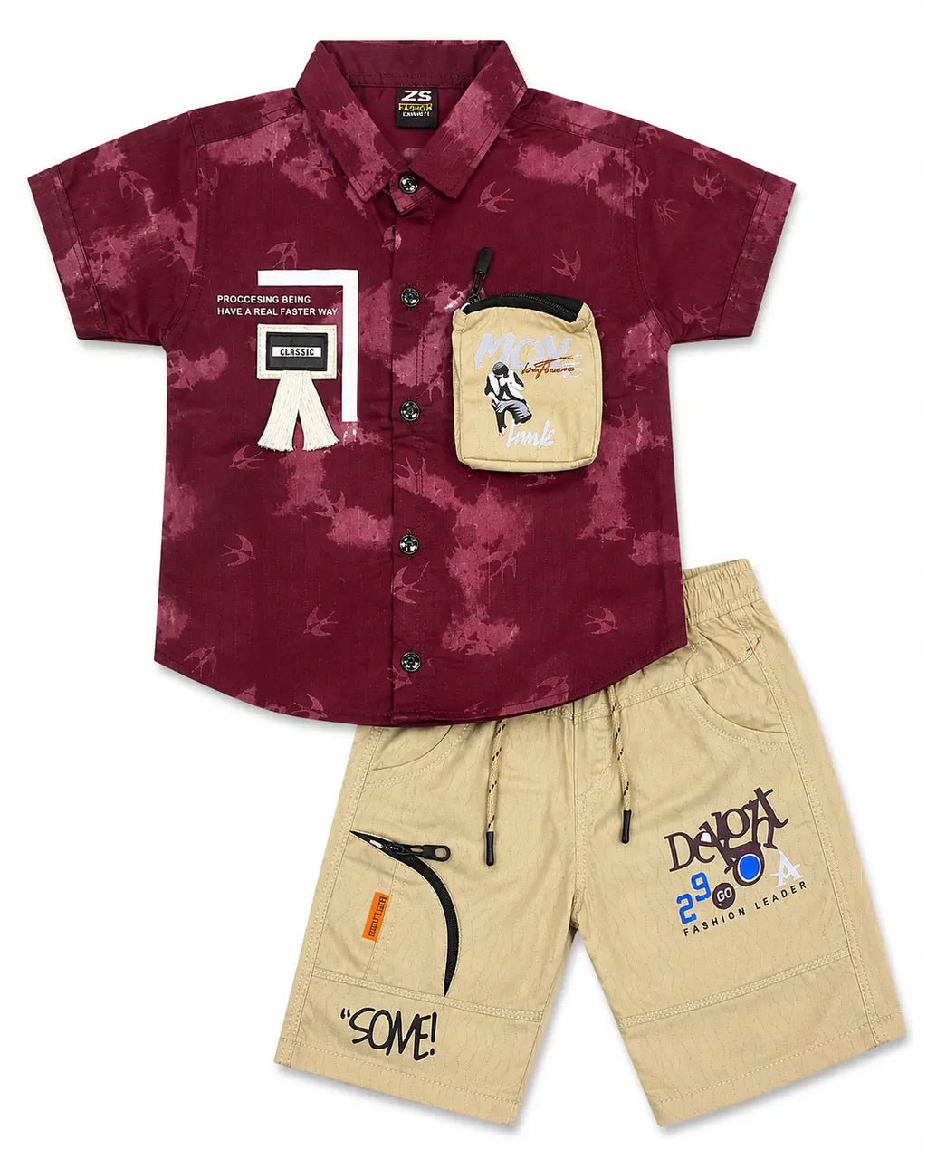 2 Peice Fancy Summer Suit For Boys