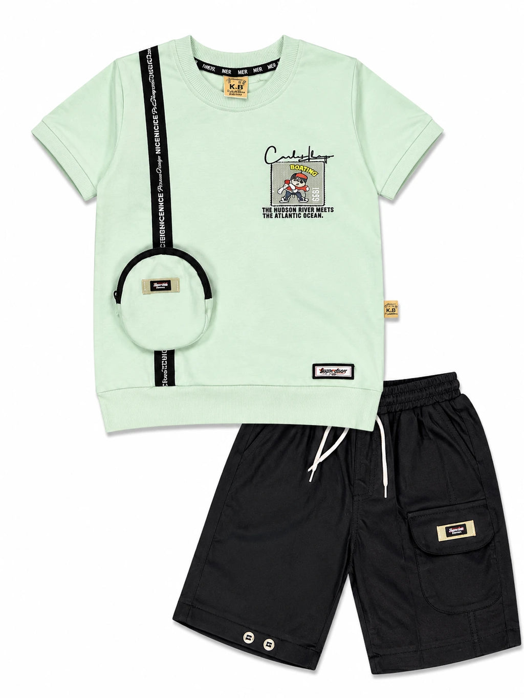 2 Peice Fancy Summer Suit For Boys