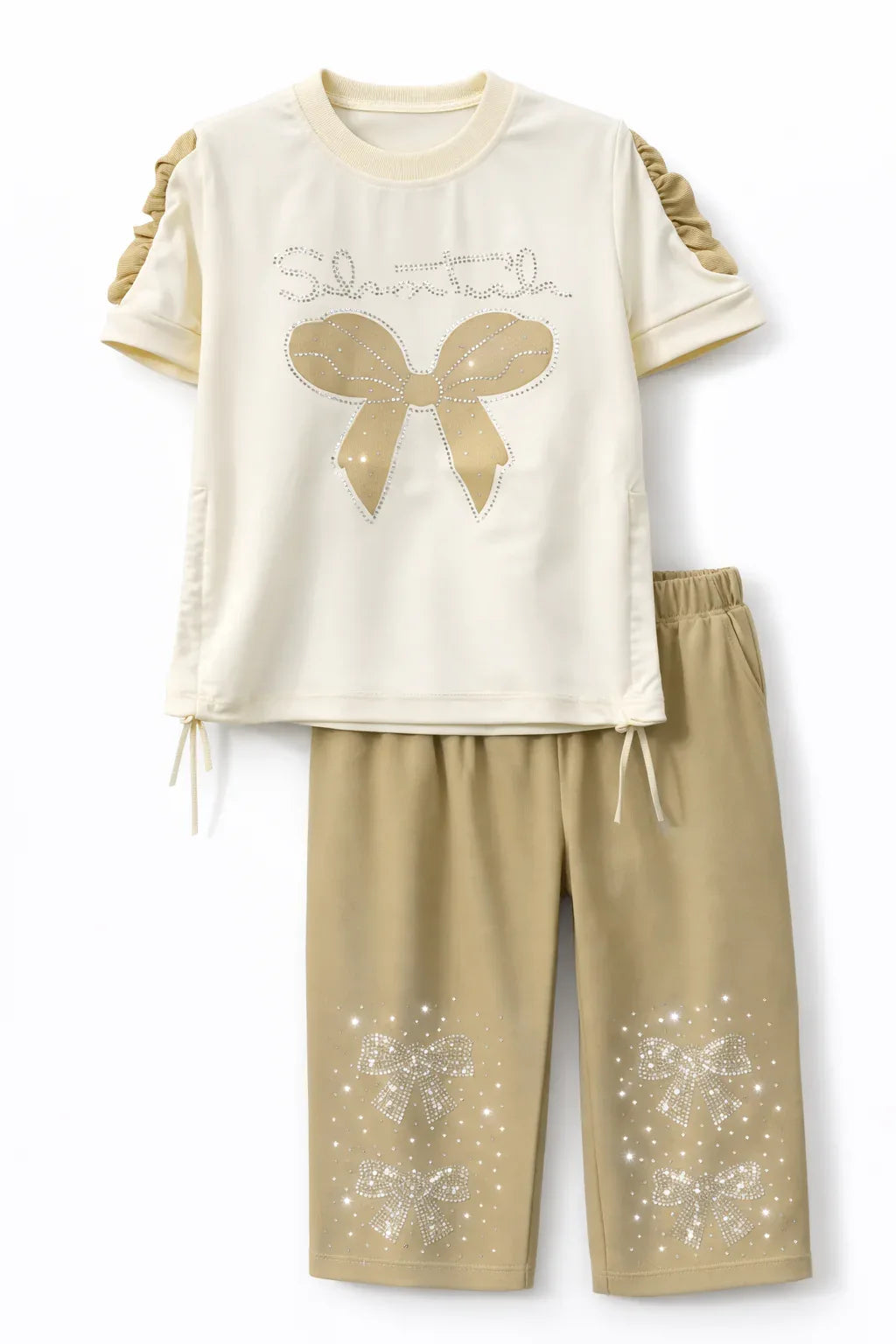 2 Piece Fancy Summer Suit For Girls