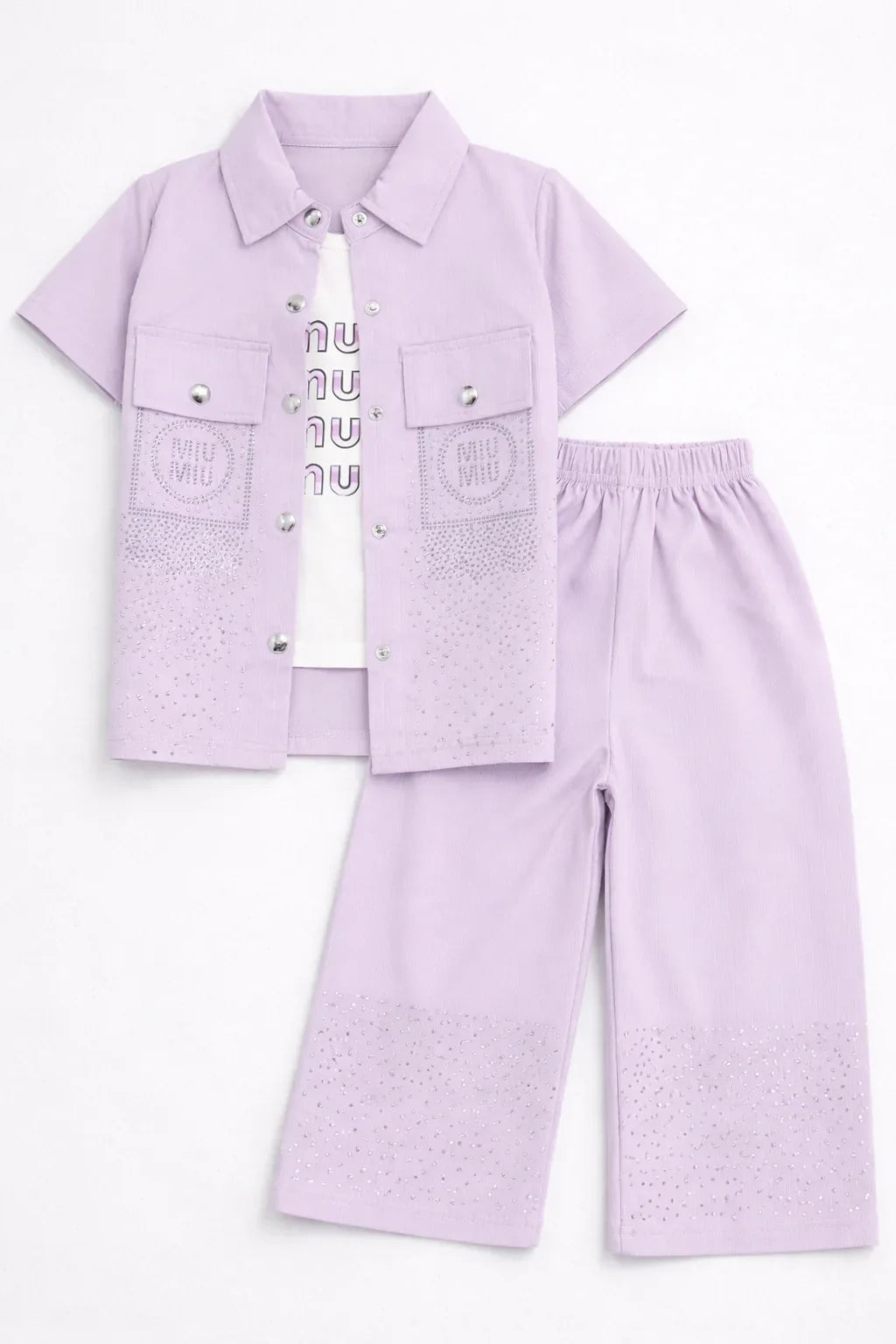 2 Piece Fancy Summer Suit For Girls