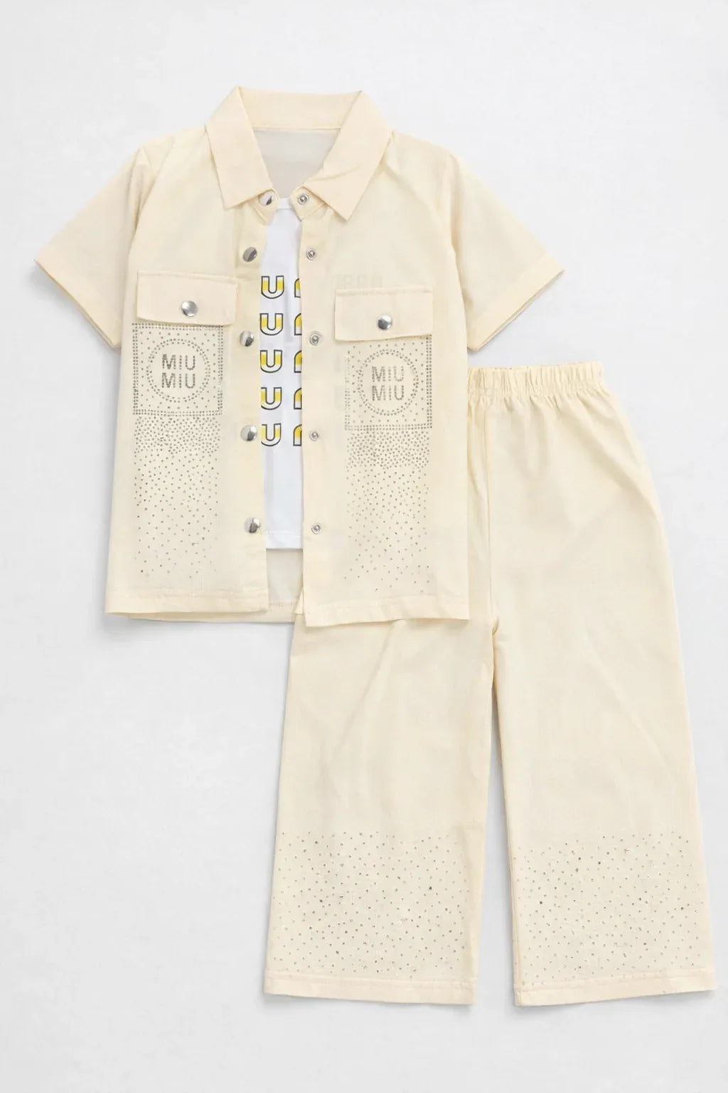 2 Piece Fancy Summer Suit For Girls