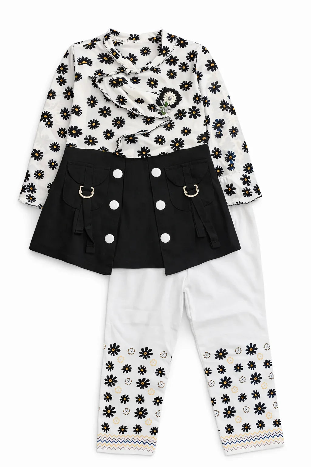 2 Piece Fancy Summer Suit For Girls