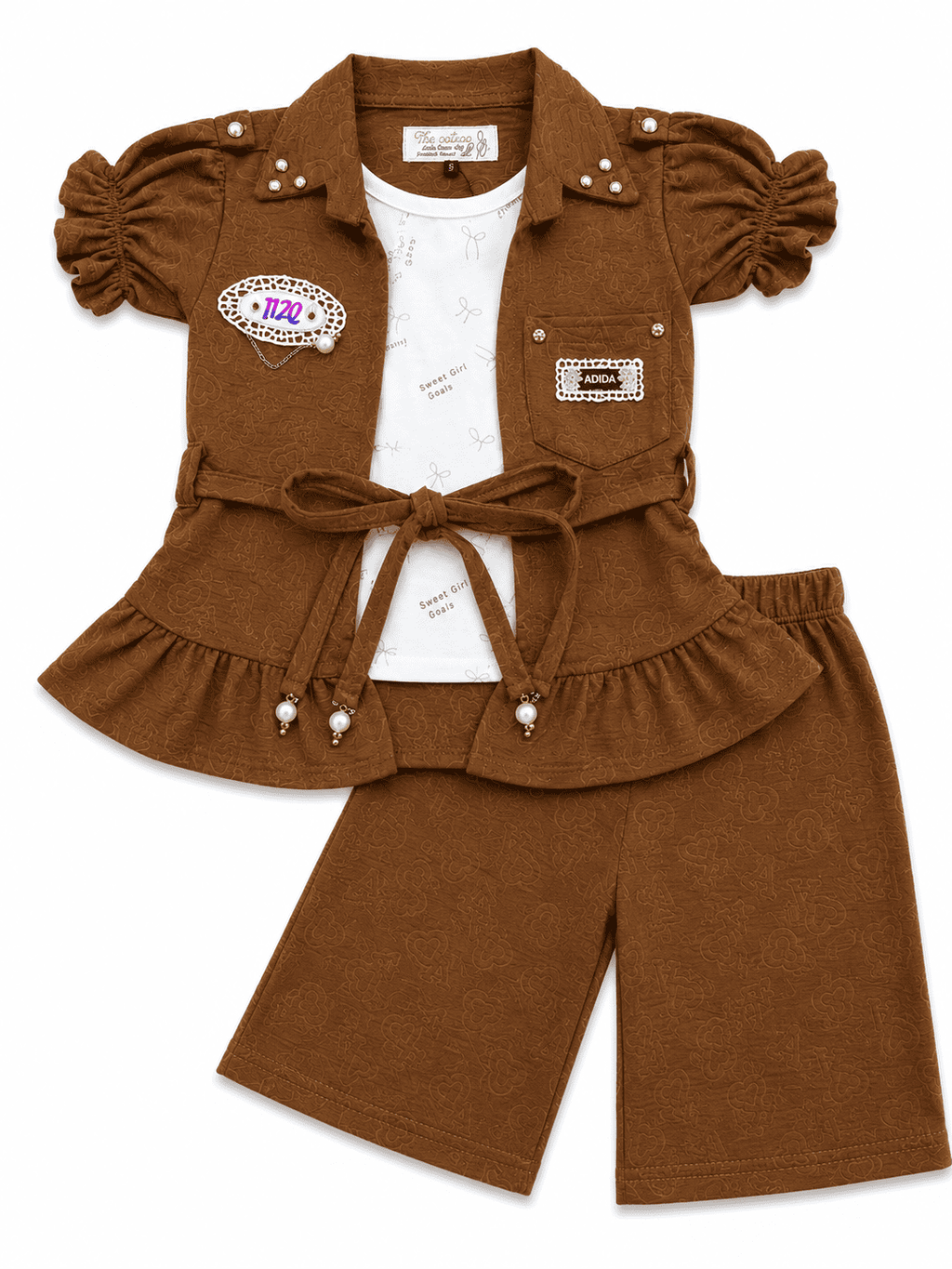 3 Piece Style Summer Suit For Girls