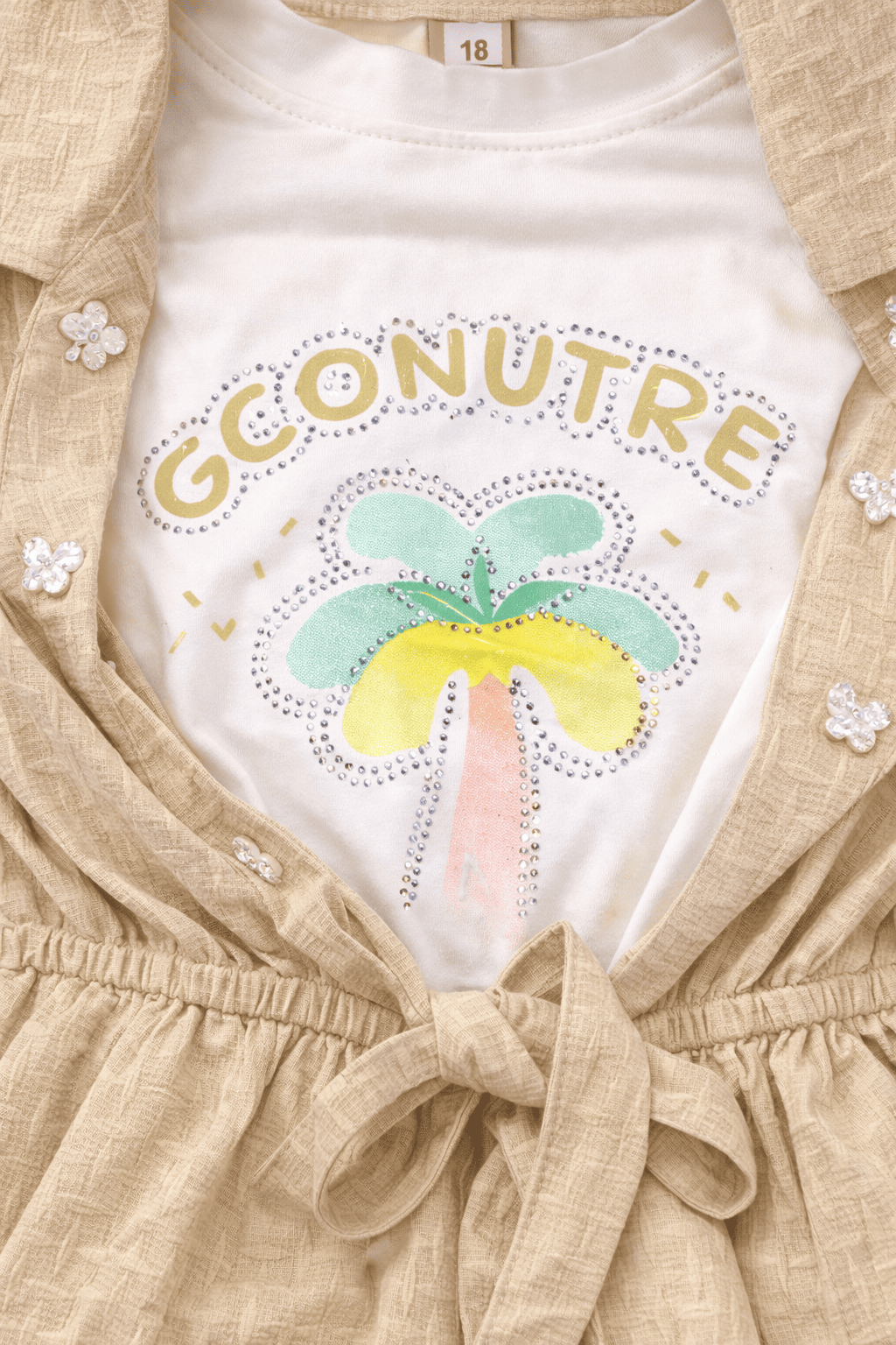 3 Piece Fancy Summer Suit For Girls