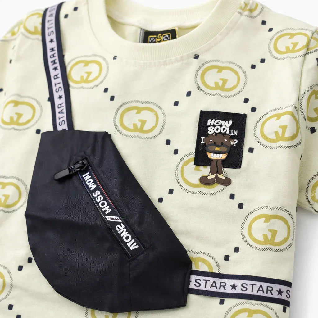 Cross Bag Fancy Summer Suit For Boys