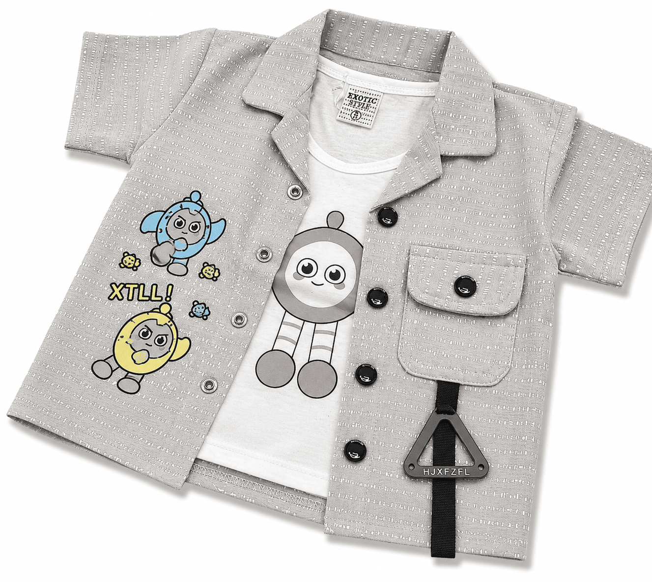 3 Piece Fancy Baba Summer Suit