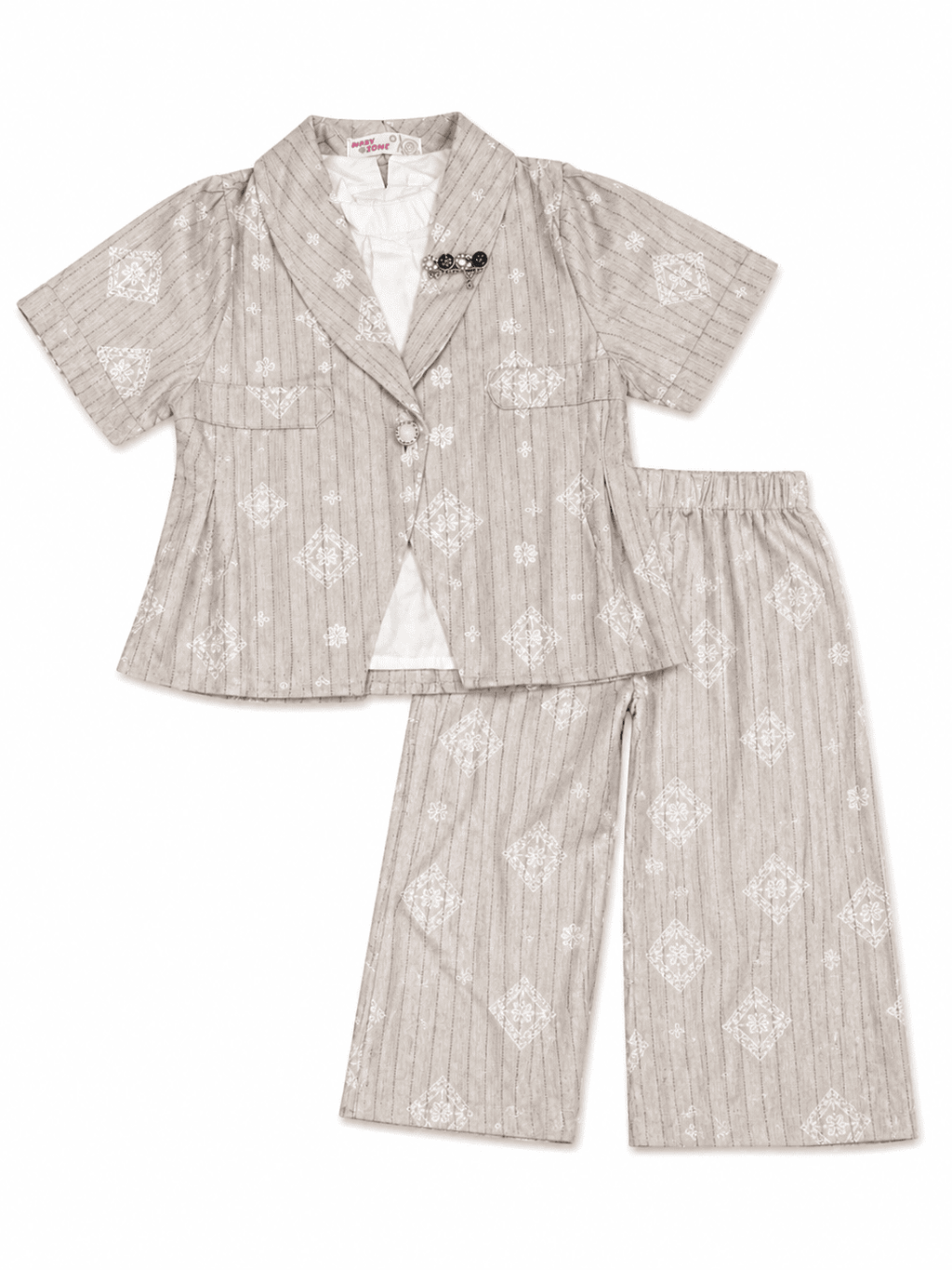 3 Piece Fancy Summer Suit For Girls