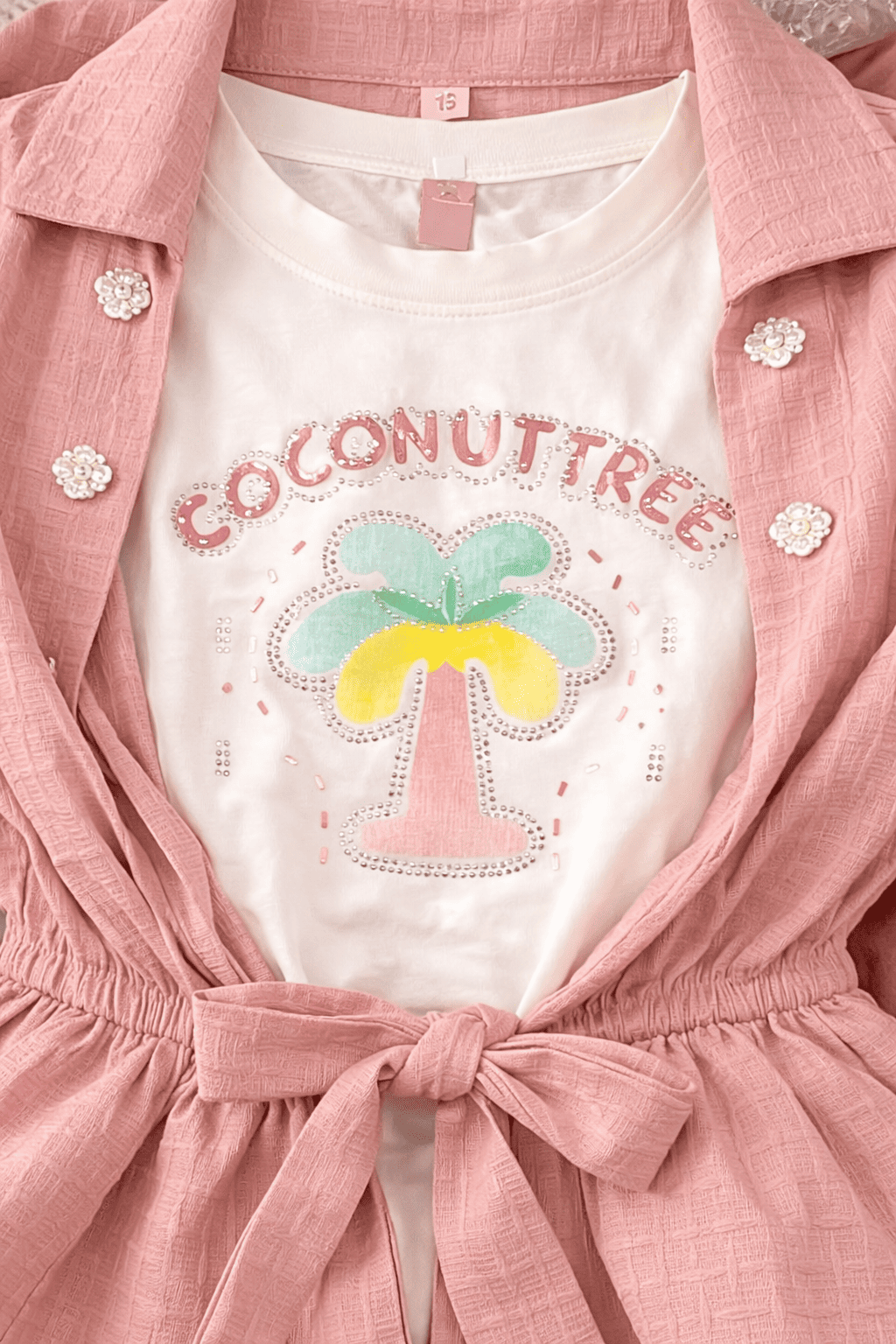 3 Piece Fancy Summer Suit For Girls