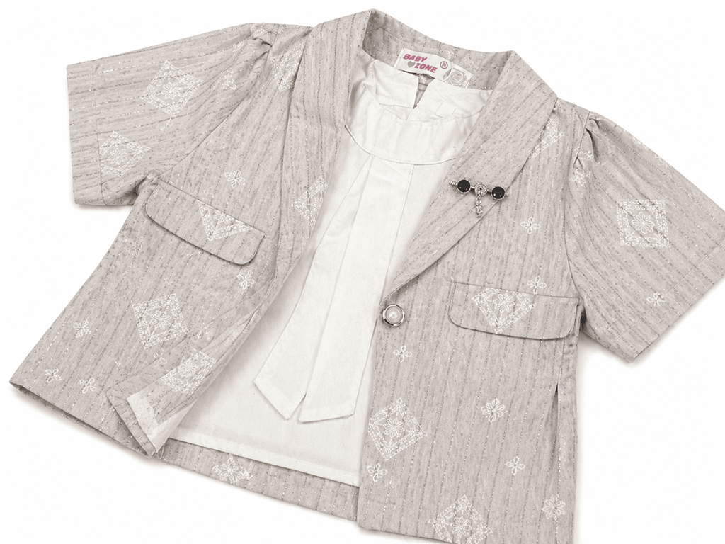 3 Piece Fancy Summer Suit For Girls