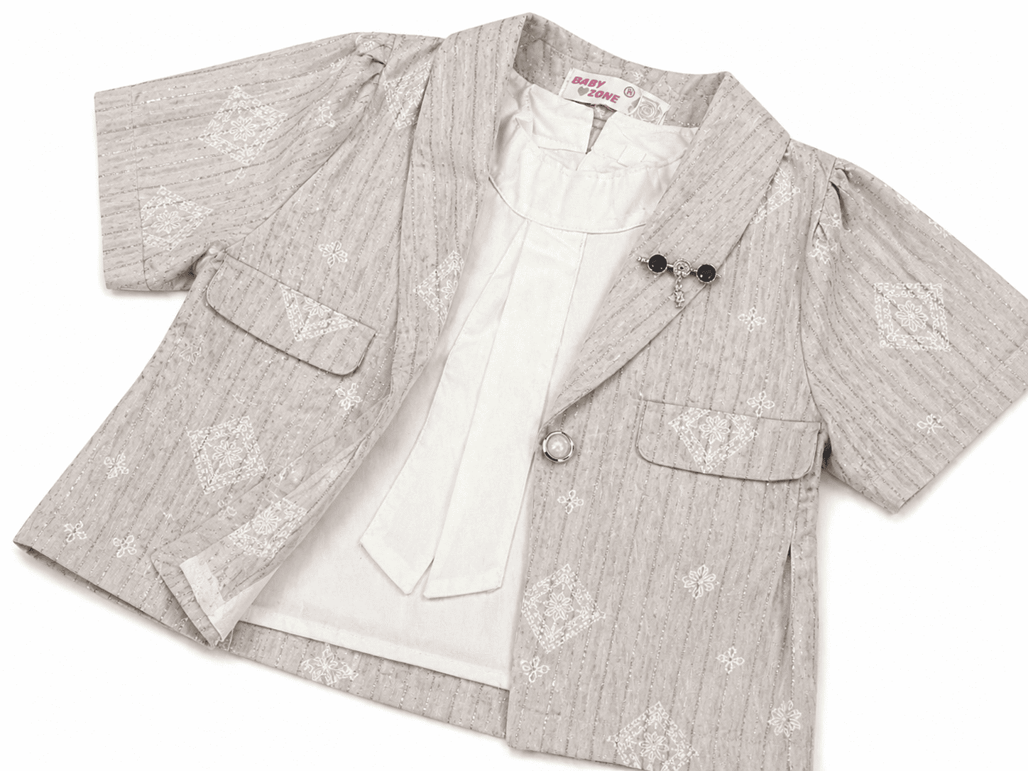3 Piece Fancy Summer Suit For Girls