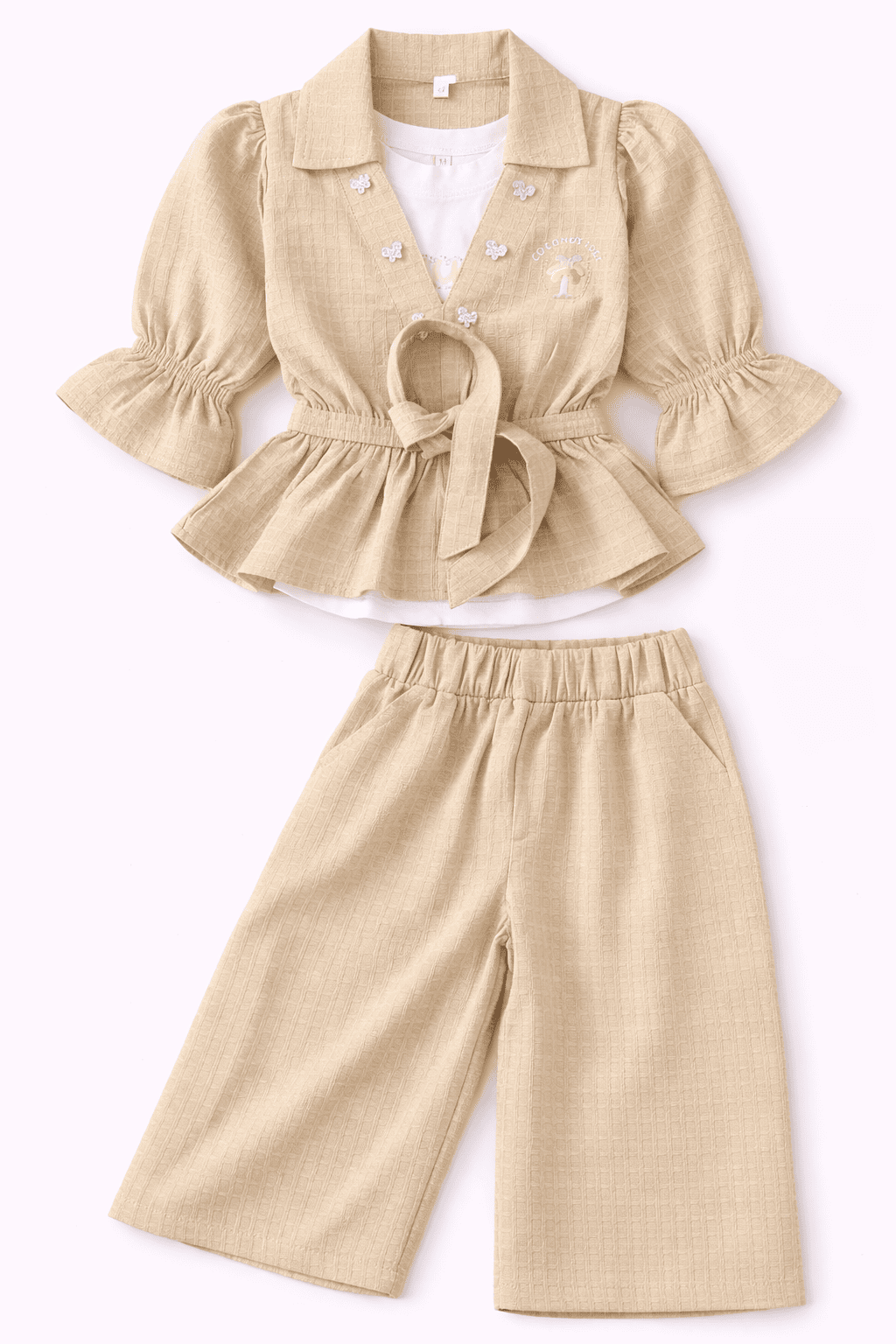 3 Piece Fancy Summer Suit For Girls